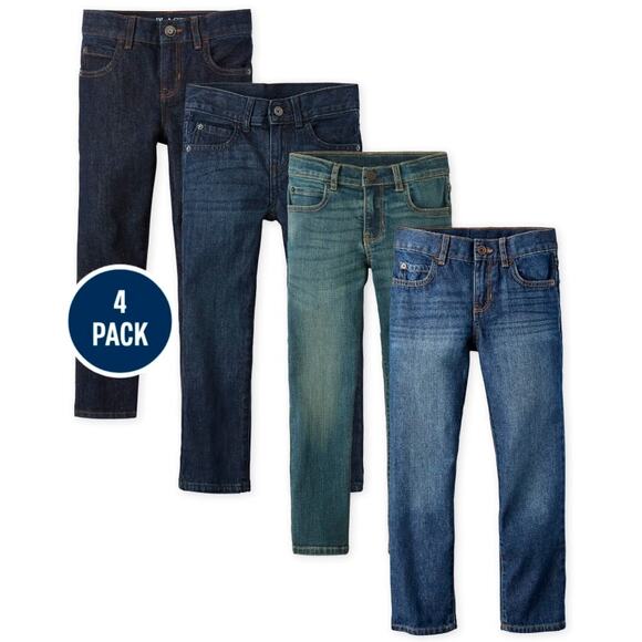 The Children’s Place Boys Straight Jeans 4-Pack - Multi Color - Picture 1 of 5